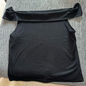 XXL black off shoulder shirt